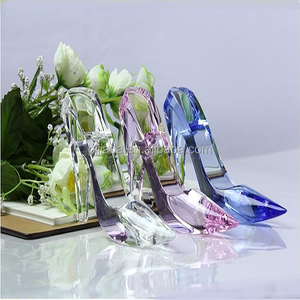 Nueva decoración del hogar cumpleaños regalo de boda zapatos de cristal de tacón alto zapatos de cristal de <span class=keywords><strong>Cenicienta</strong></span> personalizados - Product Image 5