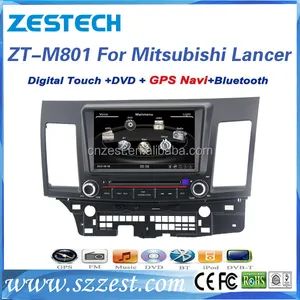 Piezas de automóviles para Mitsubishi Lancer Evolution/Lancer EX coche dvd radio 8 pulgadas de pantalla táctil de radio gps navegación dvd monitor