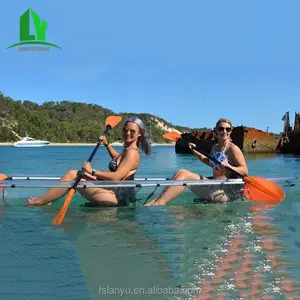 Lanyu peddle in fibra di vetro mare kayak doppio