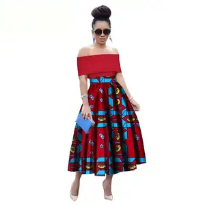 H & D Vêtements imprimés à la mode Robes africaines imprimées à la cire pour femmes Vêtements