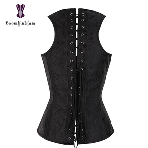 Yüksek kaliteli elastik genişletilmiş brokar Underbust korse bel Cincher şekillendirici kadın yelek XXXXXXL - Product Image 3