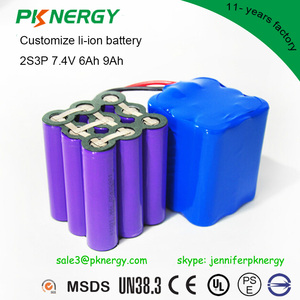 OEM rechargeable au lithium ion batterie 7.2 v 2000 mah 3000 mah 6000 mah 9000 mah 18650 26650 7.4 v li-ion batterie pack - Product Image 2
