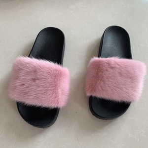 Pantofole in pelliccia di <span class=keywords><strong>visone</strong></span> eleganti e confortevoli di nuovo stile scivolano cc mummy and me - Product Image 5