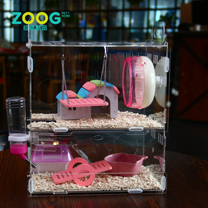 Luxe intéressant acrylique clair <span class=keywords><strong>hamster</strong></span> l'activité <span class=keywords><strong>cage</strong></span> - Product Image 2