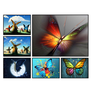 Decorativo arte de la pared abstracta moderna pájaro diamante imagen - Product Image 2