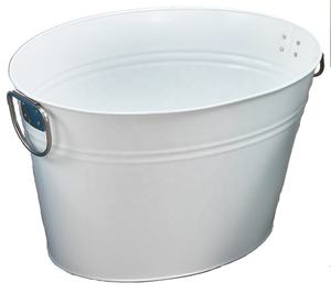 מתכת גדול מגולוון פלדת מתכת קרח דלי מסיבת משקאות אמבטיה - Product Image 5