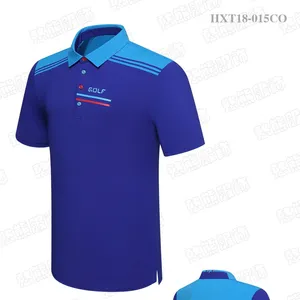 לוגו רקום כהה כחול גולף פולו פורמט t חולצה לגבר ספורט פולו גולף חולצות