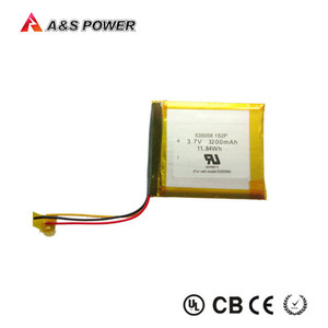 공장 직공급 Lipo 배터리 535058 파우치 셀 3.7V 3200mAh 공장 가격 리튬 이온 폴리머 배터리 - Product Image 3