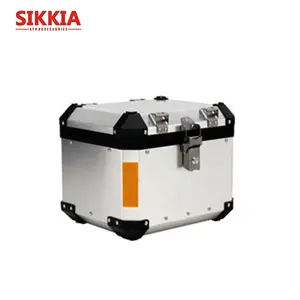 Kotak Samping Aluminium Sepeda Motor 33L, Casing Atas Aluminium untuk Sepeda Motor/Skuter