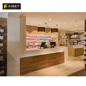 Moderna Farmacia Interior Design Commercio All'ingrosso di <span class=keywords><strong>Legno</strong></span> <span class=keywords><strong>Negozio</strong></span> di Farmacia Contatore Medical Design <span class=keywords><strong>Negozio</strong></span> di Mobili