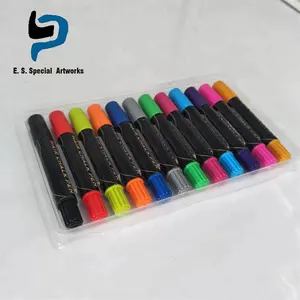 مؤقت طباشير للشعر أقلام 12 ألوان الشعر قابل للغسل ألوان للأطفال