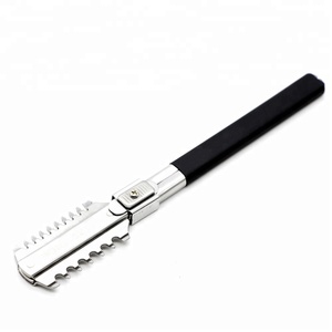 Replaceable Blade Double Straight Edge Trimming Razor Barber Hair Shaving Shaver