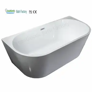 绿色洁具CE浴缸170厘米背壁廉价亚克力独立式浴缸
