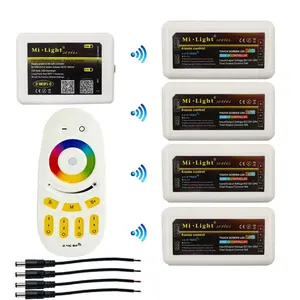 mi light hub RF touch 4 Zone remote+4pcs 2.4G Controller Led WiFi Controller for LED Strip RGB RGBW RGBWW 12V-24V