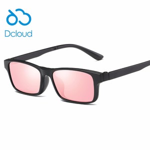 2017 muchachas vendedoras calientes de la manera diseñan la lente grande del marco de las <span class=keywords><strong>lentes</strong></span> TR90 se puede quitar el clip ma - Product Image 3
