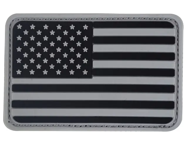 Пластырь с американским флагом, 3D пластырь из ПВХ и резины с крючком на задней стороне