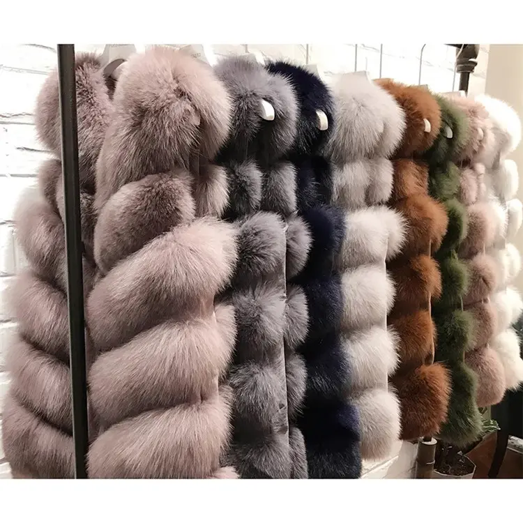 2020 Alibaba China wholesale New Fashion Winter ladies luxury fox fur jackets and coats/ Fox Fur Jacket Fur Parka/ Mink Fur Vest