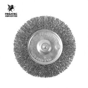 50x10 <strong>Good</strong> <strong>Quality</strong> Shaft-mounted Steel Polishing Wheel Wire Polishing <strong>Brush</strong> - Product Image 1