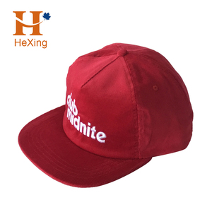 Chapeau unisexe vert personnalisé en velours côtelé pour les fêtes Vente en gros 5 panneaux <span class=keywords><strong>Snapback</strong></span> à bord plat avec broderie - Product Image 4