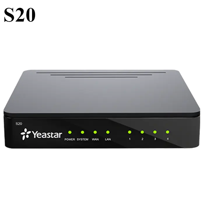 Yeastar S20 20 Pengguna 10 Panggilan Secara Bersamaan Hingga Port 4 FXS/FXO/BRI Hingga 1 GSM/3G/4G Saluran VoIP PBX