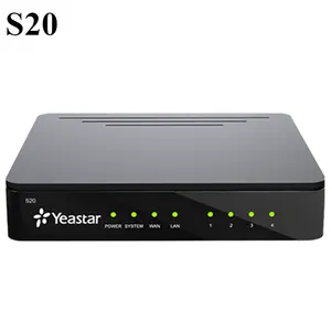 Yeastar S20 20 Users 10 Concurrent Calls Up to 4 FXS/FXO/BRI Ports Up to 1 GSM/3G/4G Channel VoIP PBX