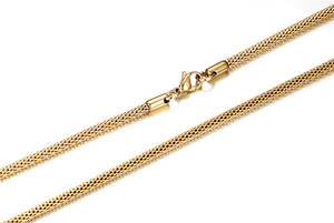 Colar Masculino de <span class=keywords><strong>Design</strong></span> Longo em Aço Inoxidável Dubal Novo em Ouro 24K Atacado - Product Image 4