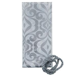 36" X 56" Metallic Silver <strong>Damask</strong> Extra Large Plastic Gift Bag for <strong>Wrapping</strong> Oversized Presents - Product Image 2