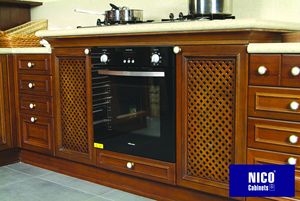 Gabinete de cocina Modular de madera NICOCABINET inteligente personalizable nuevo hogar con grifo de encimera de mármol bisagra cajón cesta fregadero - Product Image 3