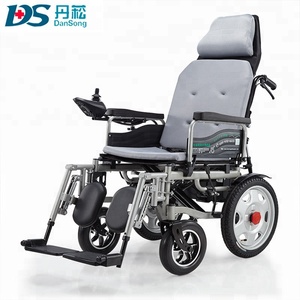 Silla de ruedas eléctrica plegable, ligera, reclinable, personalizada - Product Image 5