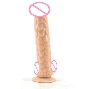 Dildo en silicone à l'échelle de dragon de 19 cm de long, peau de serpent, écailles de <span class=keywords><strong>poisson</strong></span>, massage prostatique, dildo à l'échelle de dragon à vendre - Product Image 5