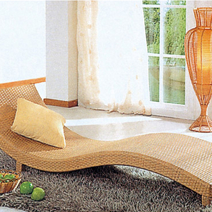 Chaise longue <span class=keywords><strong>en</strong></span> rotin <span class=keywords><strong>en</strong></span> plastique PE pour usage hôtelier - Product Image 1