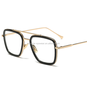 EUGENIA último <span class=keywords><strong>estilo</strong></span> <span class=keywords><strong>Iron</strong></span> hombres moda <span class=keywords><strong>gafas</strong></span> de sol hombres lentes azules <span class=keywords><strong>gafas</strong></span> PC 2024 metal clásico marcos cuadrados <span class=keywords><strong>gafas</strong></span> de sol - Product Image 2