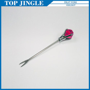 ส้อมเค้กขนมสีอะคริลิคขนาดเล็กรูปทรงเพชร - Product Image 4