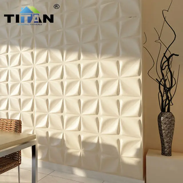TITAN Factory Supply Embossed Interior Decorative Wall 3d Panel Interior Decor