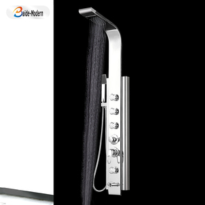 <span class=keywords><strong>Panel</strong></span> de <span class=keywords><strong>ducha</strong></span> termostático montado en la pared para hotel, sistema de torre de <span class=keywords><strong>panel</strong></span> de <span class=keywords><strong>ducha</strong></span> de acero inoxidable 304 - Product Image 5