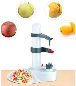 Çok fonksiyonlu paslanmaz çelik elektrikli meyve elma patates otomatik soyma makinesi elektrikli meyve soyucu
