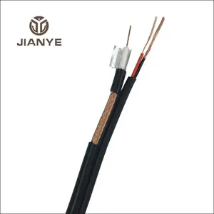 305m Rg59 With Power Coaxial Cable For Camera 75 Ohm Siamese Antenna Outdoor Indoor Quad Shield Cable RG59