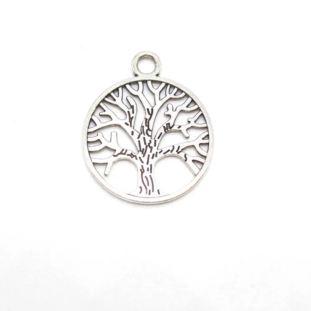 Charm jewelry ancient silver plating life wishing tree necklace pendant