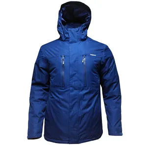 Jacket Coat High Quality Outdoor Jackets Performance Wear Topgear Men's Blue for Winter Season Awesome 3 in 1 Stand Knitted
