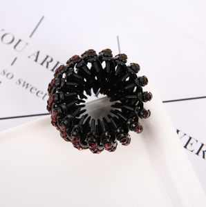 Mode queue de cheval boucle cristal <span class=keywords><strong>strass</strong></span> épingle à <span class=keywords><strong>cheveux</strong></span> - Product Image 2