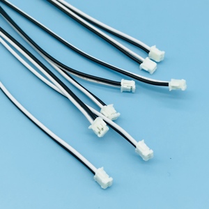 JST ZH ZHR 1,5mm 2 Pin Weibliche Schwarz Weiß Parallel Flache Kabel - Product Image 2