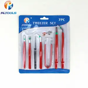 China manufacturer wholesale high quality 7PC trolley tweezers set