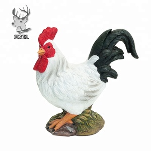 Estatua de Fibra de Vidrio Personalizada, Estatua Grande de Gallo de Poliresina, Escultura de Resina Animal <span class=keywords><strong>en</strong></span> Venta - Product Image 2