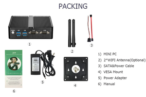 XCY Mini pc windows10 Celeron 2955U <span class=keywords><strong>2</strong></span> LAN <span class=keywords><strong>2</strong></span> RS232 fanless desktop für büro <span class=keywords><strong>ddr3</strong></span> 8 gb thin client - Product Image 6