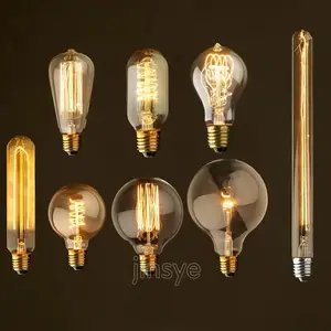 CE E27 E26 vintage akkor edison retro ampul ABD için