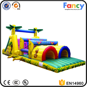 Circuito <span class=keywords><strong>de</strong></span> Obstáculos Inflable para Niños con Certificación EN14960 CE y Castillo Inflable con 3 Años <span class=keywords><strong>de</strong></span> Garantía, Material <span class=keywords><strong>de</strong></span> PVC para Uso en Exteriores - Product Image 3