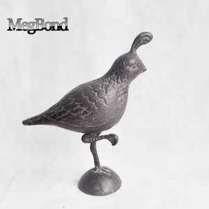 花园饰品铸铁金属雕像的小鸟雕像
