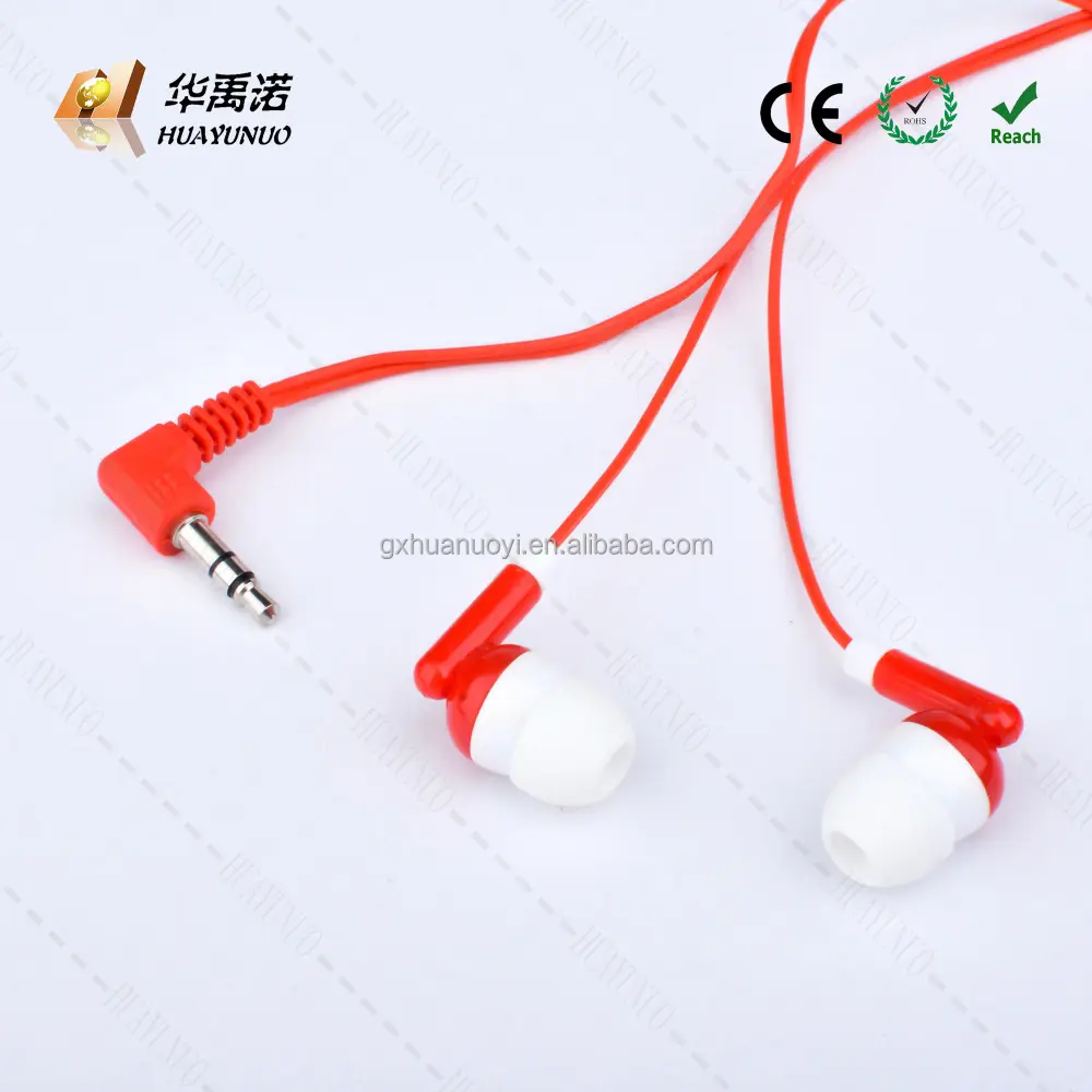 plastic promotional earphone for airlines/cheap earphone/in ear headphones earbud, earphones/aviation ear phone/computer headset