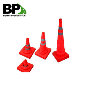 Dễ Dàng Lưu Trữ Và Vận Chuyển Có Thể Điều Chỉnh Nhựa Đóng Mở Giao Thông <span class=keywords><strong>Cones</strong></span> Cho An Toàn Đường Bộ - Product Image 3