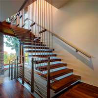 Pas cher prix pour flottant escalier en verre philippines